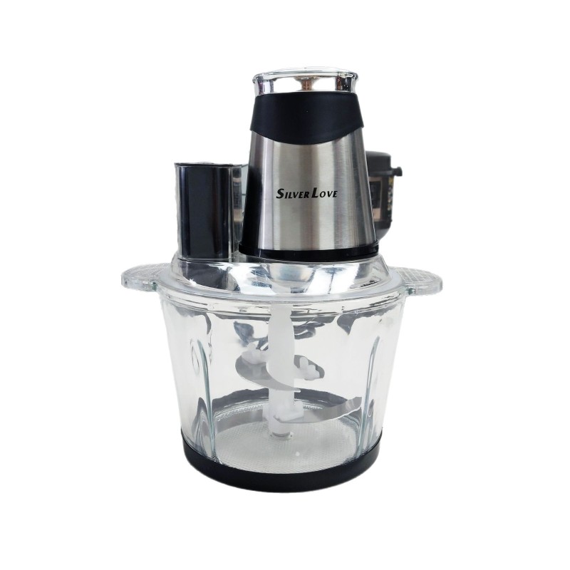 تصدير اللحوم الكهربائية المنزلية مفرمة الزجاج 3.0L قدرة كبيرة خلاط وعاء من الزجاج آلة الطبخ