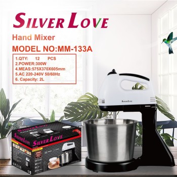 تصدير الكهربائية المنزلية الجدول البيض الخافق مع الفولاذ المقاوم للصدأ دلو كريم الخبز كعكة العجين آلة