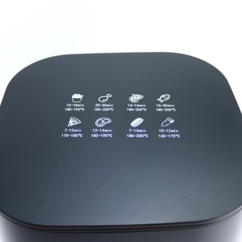 تصدير 2000W عالية الطاقة الهواء المقلاة 8L قدرة كبيرة متعددة الوظائف المنزلية الذكية مقلاة كهربائية مرئية