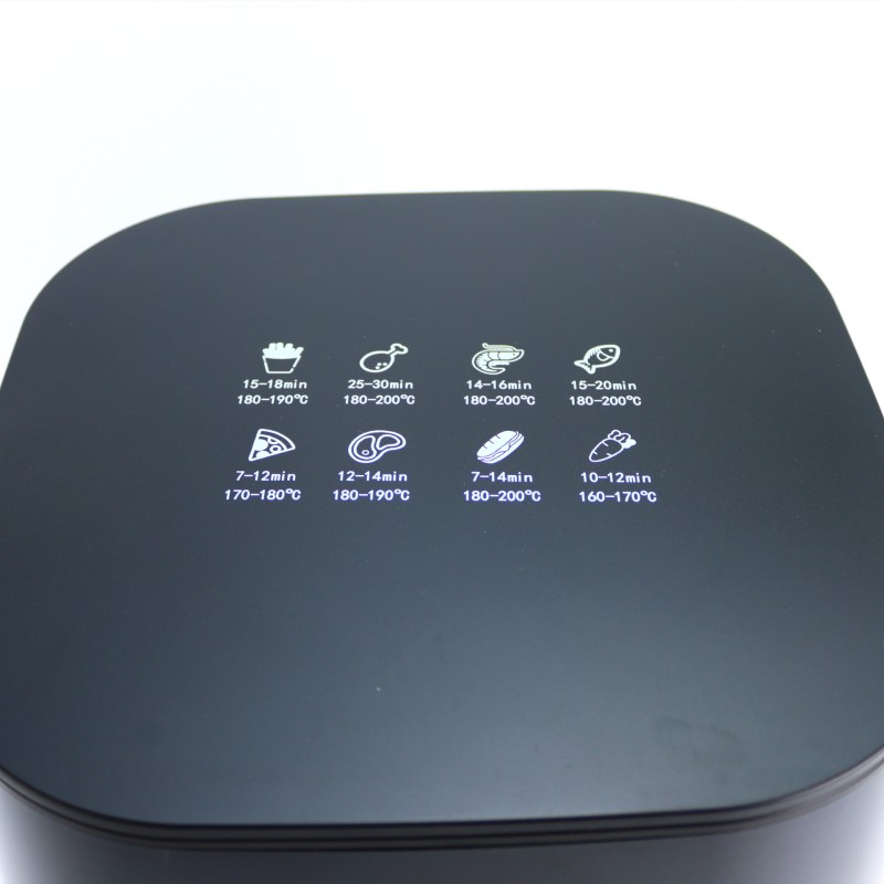 تصدير 2000W عالية الطاقة الهواء المقلاة 8L قدرة كبيرة متعددة الوظائف المنزلية الذكية مقلاة كهربائية مرئية