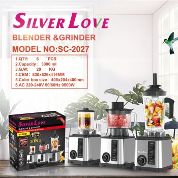 عبر الحدود 3L6INBLENDER متعددة الوظائف الفولاذ المقاوم للصدأ عالية الطاقة خلاط كسر الجدار المفرمة اللحوم سحق الجليد عصارة
