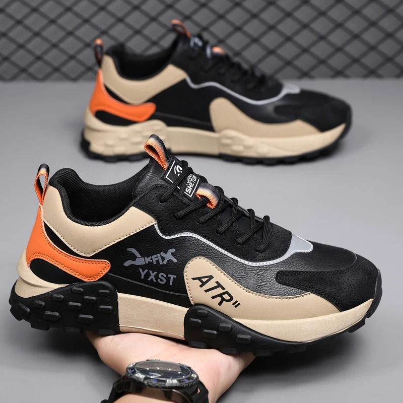 عبر الحدود أحذية رجالية جديدة عارضة الأحذية الرياضية اتجاهات الموضة ارتداء مقاومة مريحة للتنفس الطلاب الاحذية