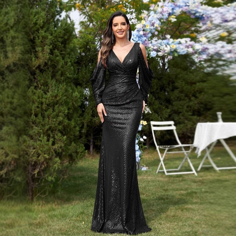 فستان مكسي سهرة جديد لعام 2025 بغاية الأناقة