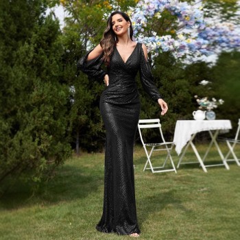 فستان مكسي سهرة جديد لعام 2025 بغاية الأناقة