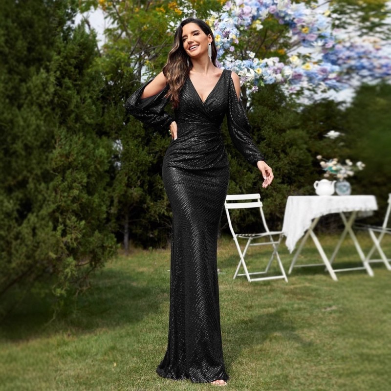 فستان مكسي سهرة جديد لعام 2025 بغاية الأناقة