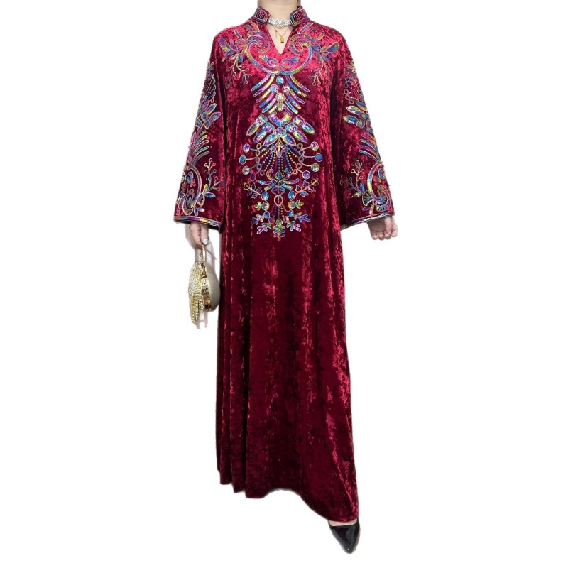 رداء نسائي عربي أنيق للمناسبات مطرز