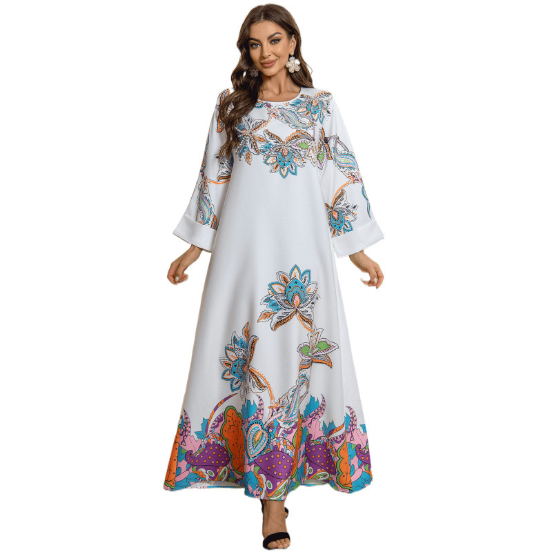 فستان سهرة جلابيا عربي مرصعة بالألماس