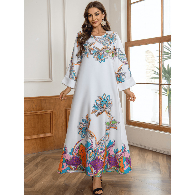 فستان سهرة جلابيا عربي مرصعة بالألماس