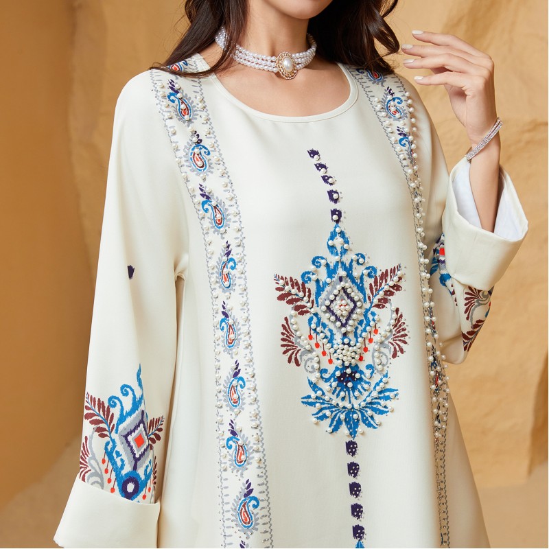 رداء عربي عباية مطبوعة  