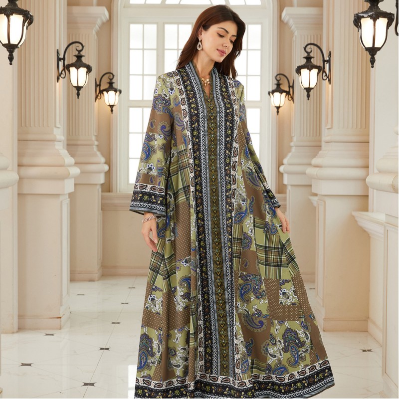  كم طويل الطباعة حجر الراين الساخن