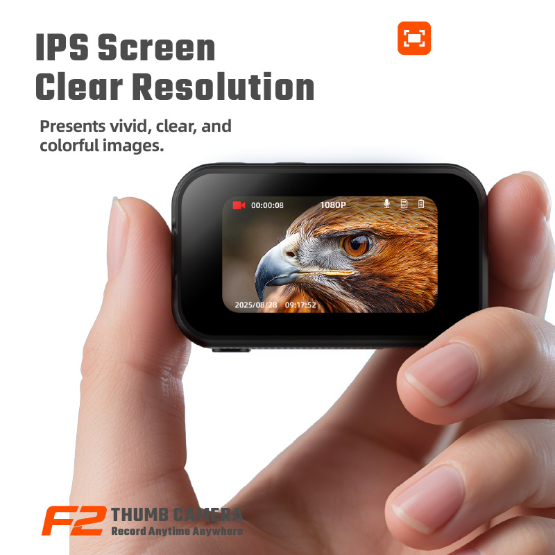 كاميرا الإبهام كاميرا الحيوانات الأليفة كاميرا رياضية صغيرة محمولة مسجل فيديو ركوب الدراجات مسجل كاميرا جيب الحرم الجامعي