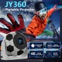 عبر الحدود جديد Jy360 عالية الوضوح جهاز عرض ذكي غرفة المعيشة المنزلي جدار الإسقاط المسرح المنزلي أندرويد كرة القدم الإسقاط