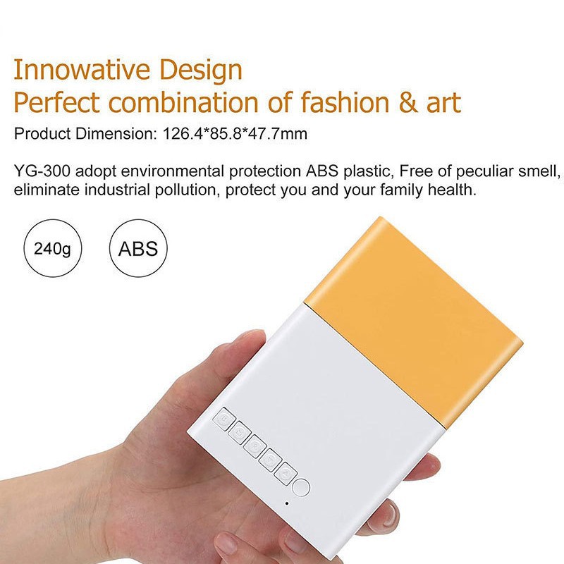 جهاز عرض Yg300 عبر الحدود جهاز عرض صغير للأطفال جهاز عرض صغير على الحائط جهاز عرض محمول عالي الوضوح 4K