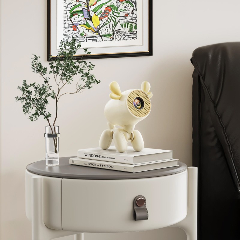 جهاز عرض الغزلان عبر الحدود Jy320Li Home جهاز عرض صغير لاسلكي عالي الوضوح جهاز عرض محمول خارجي