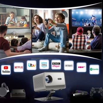 جهاز عرض M10Plus عبر الحدود 4K للهاتف المحمول جهاز عرض لاسلكي لغرفة المعيشة جهاز عرض جداري محمول صغير محمول