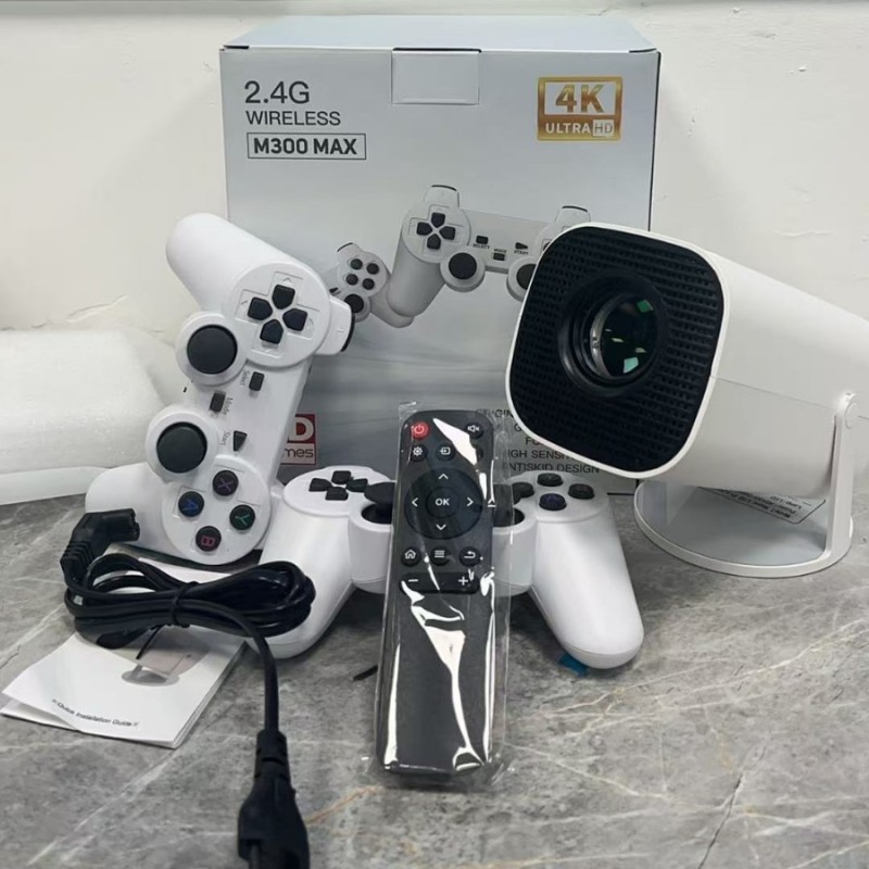 جهاز عرض M300Max شائع عبر الحدود لوحدة التحكم في الألعاب المنزلية P-30Max جهاز عرض محمول للحفلات المنزلية