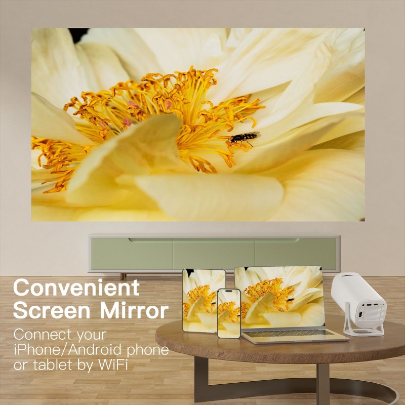 جهاز عرض S40 عبر الحدود منزلي عالي الوضوح 4K شاشة هاتف محمول لاسلكية للحفلات جهاز عرض محمول خارجي