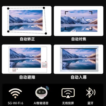 جهاز عرض منزلي فائق الوضوح، عرض نهاري، جدار أبيض، فندق B&B، مكتب تجاري، تعليم التركيز التلقائي
