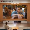 جهاز عرض صغير V16 عبر الحدود منزلي عالي الوضوح يدعم 1080P جهاز عرض حائطي للحفلات العائلية جهاز عرض Ptz محمول