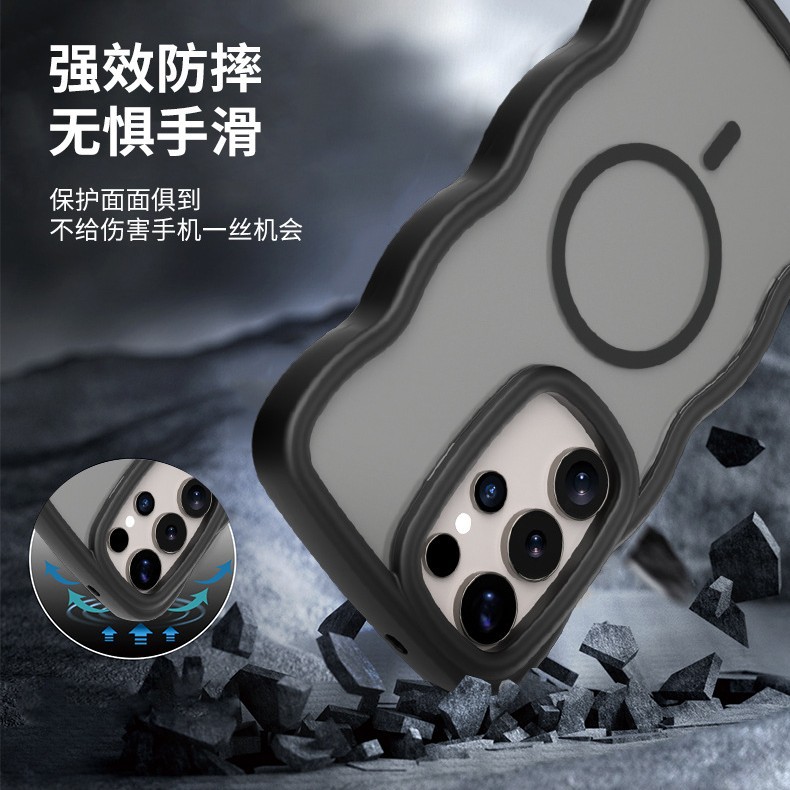 مناسبة لهاتف سامسونج S25 الترا المغناطيسي حقيبة الهاتف المحمول A56 A17 اثنين في واحد حافظة حساسة للبشرة S26 set S25 FE