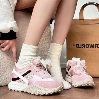 أحذية نيش فورست غامب النسائية، إصدار خريف 2025 الجديد، بتصميم كلاسيكي متعدد الاستخدامات، ونعل سميك، مناسبة للارتداء اليومي والرياضة.