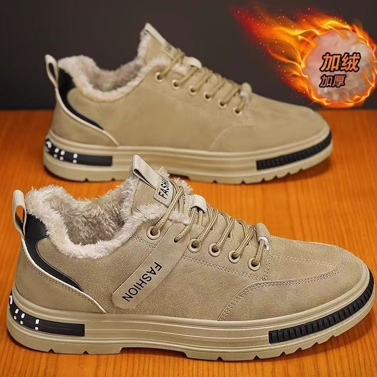 أحذية رجالية 2025 موقع بناء شتوي جلد للعمل مقاوم للماء ومضاد للانزلاق ومقاوم للاهتراء أحذية عمل مقاومة للبرودة ودافئة أحذية قطنية مبطنة بالصوف