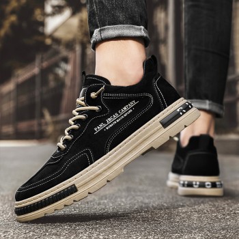 أحذية رجالية قابلة للتنفس في الشتاء للعمل في المطبخ والعمل، غير قابلة للانزلاق، مقاومة للماء، مقاومة للاهتراء، أحذية عصرية لحماية العمل، أحذية رياضية كاجوال سوداء للرجال