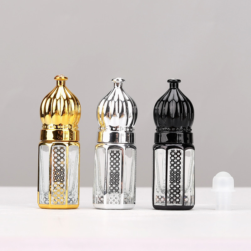 Z010-3Ml6Ml المحمولة زيت طبيعي الرول الكرة زجاجة فارغة كرة دوارة زجاجة تدليك مسحة عينة الزجاج التعبئة والتغليف