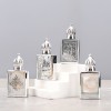 زجاجة عطر 15 مل، كرة دوارة، زجاجة زيت عطرية زجاجية عالية الجودة، كرة محمولة، زجاجة نقش مطلية بالكهرباء، زجاجة عطر بختم ساخن