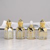12 مللي زجاجة عطر فرعية كرة عالية الجودة زجاجة زيت عطري زجاجية محمولة خرز مطلي بالكهرباء زجاجة عطر التذهيب
