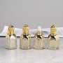 12 مللي زجاجة عطر فرعية كرة عالية الجودة زجاجة زيت عطري زجاجية محمولة خرز مطلي بالكهرباء زجاجة عطر التذهيب