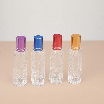 Z023-10Ml البطيخ المر الرول الكرة زجاجة الراقية المحمولة عينة المتداول الكرة زجاجة فارغة الزجاج الضروري النفط الرول الكرة زجاجة