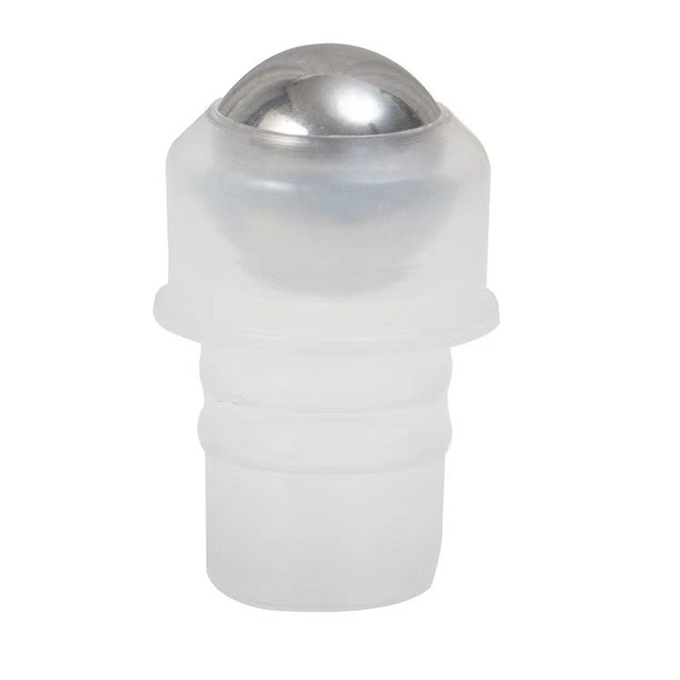 H011-13 الأسنان الكرة الشفافة بولي ايثيلين البلاستيك الزجاج الشفاف الخرز 13 الأسنان زجاجة عطر زيت الشفاه الكرة الملحقات