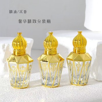 Z018-زجاجة كرة دوارة زجاجة زيت طبيعي مقاومة للضوء كرة دوارة زجاجة فارغة زجاجة تعبئة السفر المحمولة