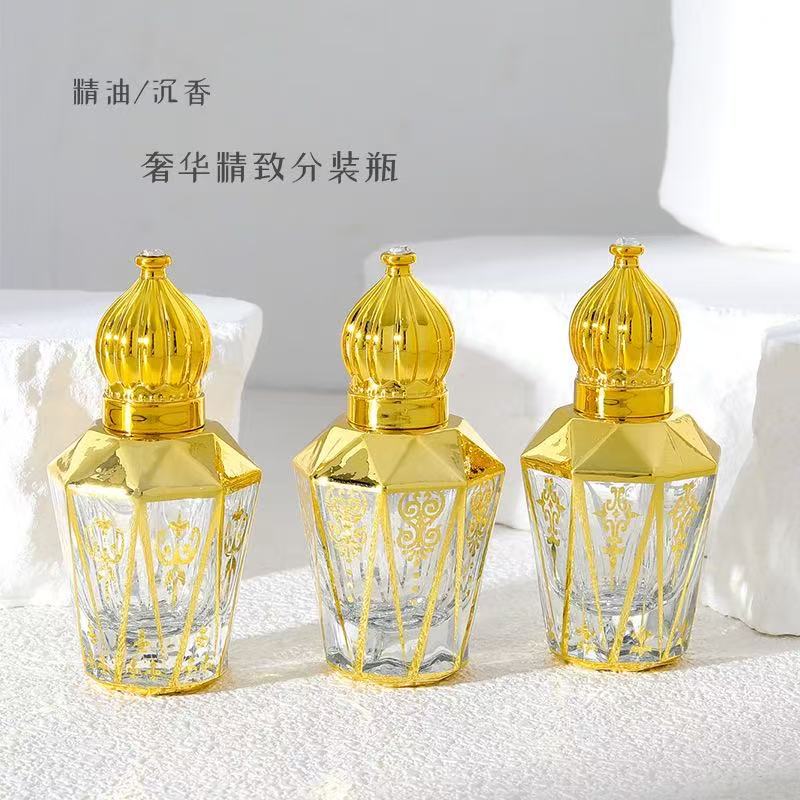 Z018-زجاجة كرة دوارة زجاجة زيت طبيعي مقاومة للضوء كرة دوارة زجاجة فارغة زجاجة تعبئة السفر المحمولة