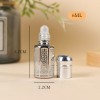 Z004-3Ml6Ml12Ml زيت طبيعي كرة دوارة زجاجة كرة دوارة زجاجة فارغة تدليك مسحة عينة زجاج مثمنة