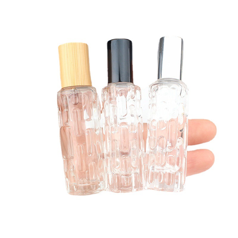 Z005-10ml Momordica القرع حبة زجاجة الراقية المحمولة عينة حبة المشي زجاجة فارغة الزجاج زجاجة حبة الزيت العطري