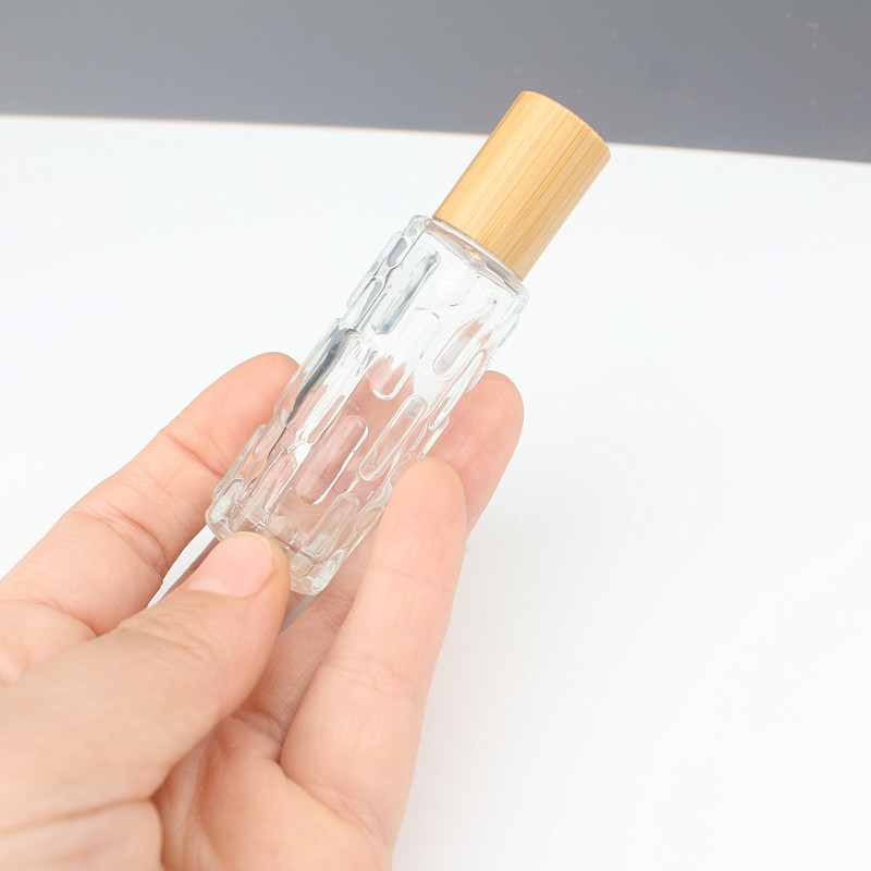 Z005-10ml Momordica القرع حبة زجاجة الراقية المحمولة عينة حبة المشي زجاجة فارغة الزجاج زجاجة حبة الزيت العطري