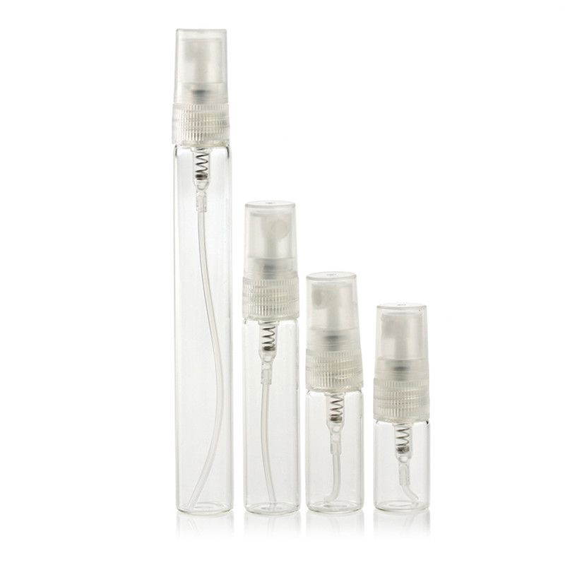 2ML3ML5ML10ML أنبوب اختبار زجاجة تعبئة العطور زجاجة عطر زجاجية عينة زجاجة رذاذ محمولة للسفر
