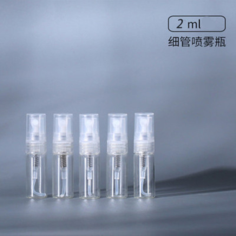 2ML3ML5ML10ML أنبوب اختبار زجاجة تعبئة العطور زجاجة عطر زجاجية عينة زجاجة رذاذ محمولة للسفر