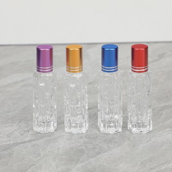 Z023-10Ml البطيخ المر الرول الكرة زجاجة الراقية المحمولة عينة المتداول الكرة زجاجة فارغة الزجاج الضروري النفط الرول الكرة زجاجة