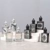 زجاجة عطر 15 مل، كرة دوارة، زجاجة زيت عطرية زجاجية عالية الجودة، كرة محمولة، زجاجة نقش مطلية بالكهرباء، زجاجة عطر بختم ساخن