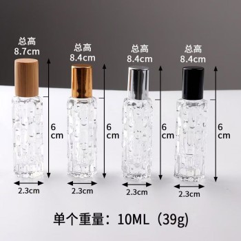 Z005-10ml Momordica القرع حبة زجاجة الراقية المحمولة عينة حبة المشي زجاجة فارغة الزجاج زجاجة حبة الزيت العطري