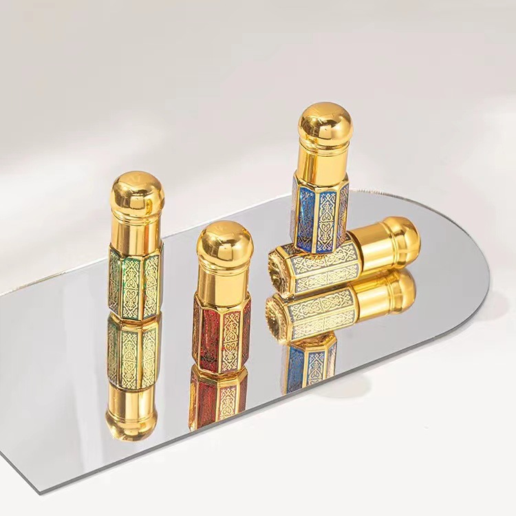 Z010C-3Ml6Ml12Ml زجاجة دوارة للزيت العطري زجاجة فارغة لتدليك مسحة عينة زجاجية محمولة