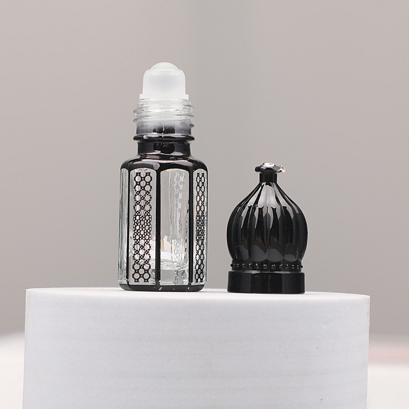 Z010-3Ml6Ml المحمولة زيت طبيعي الرول الكرة زجاجة فارغة كرة دوارة زجاجة تدليك مسحة عينة الزجاج التعبئة والتغليف