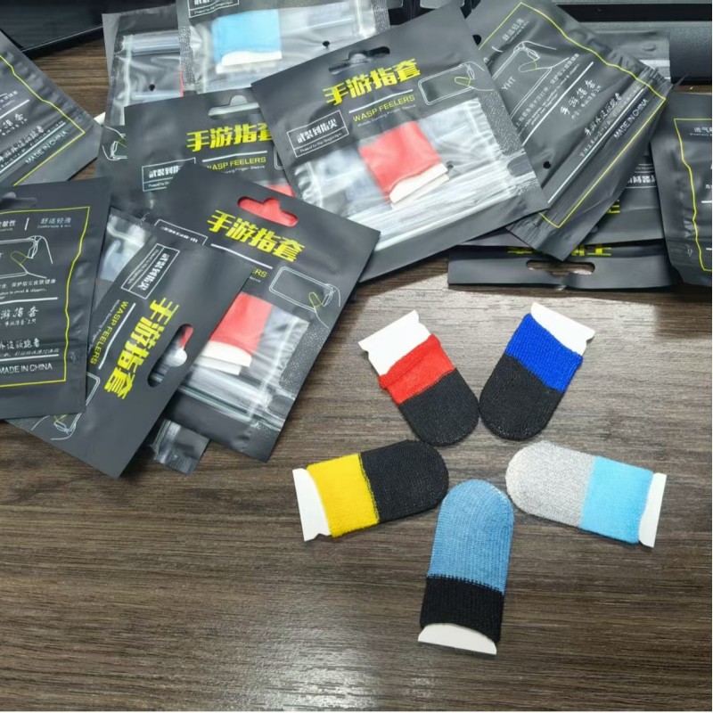 غطاء إبهام فائق النحافة مضاد للتعرق لألعاب الهاتف المحمول، بتصميم ثنائي اللون للعبة King of Glory، متوفر لأصابع متعددة