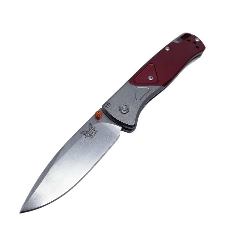 Cross-Border Butterfly 535 Red Aluminum Folding Pocket Knife Wilderness Survival Pocket Knife Edc Folding Knife High Hardness Folding Knife