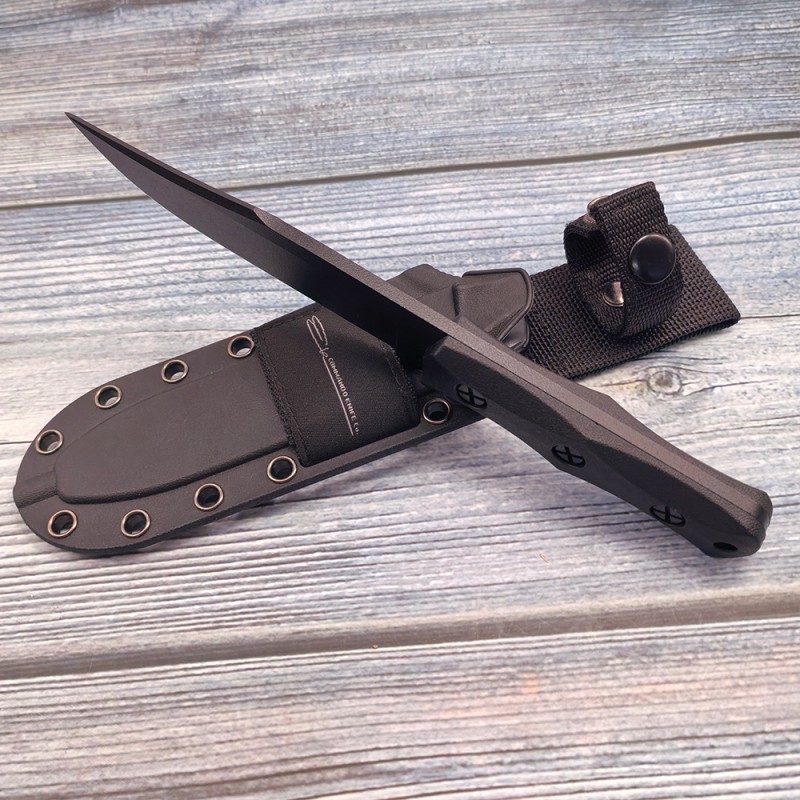 Cross-Border Supply Camping and Mountaineering Self-Defense Knife, High Hardness, Sharp, Integrated Straight Knife, Portable Cutting Survival Outdoor Knife