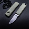 Outdoor Emergency Self-Rescue Self-Defense Small Straight Knife Whistle Necklace Straight Knife Exquisite Pocket Package Opening Knife Fruit Knife