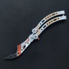 CSGO Practice Folding Toy Portable Game Props Butterfly Training Knife Comb Outdoor Shake Knife Not Bladed